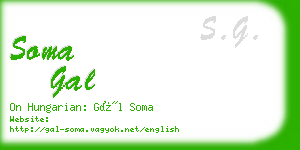 soma gal business card